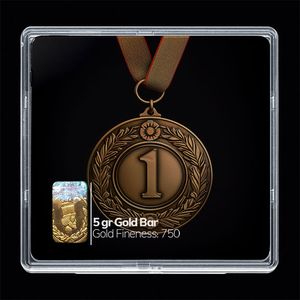 شمش طلا 18 عیار مدوپد مدل عدد 1 کد sg10188