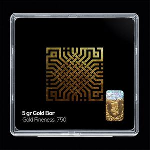 شمش طلا 18 عیار مدوپد مدل مذهبی کد sg11134