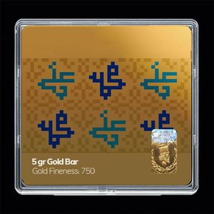 شمش طلا 18 عیار مدوپد مدل مذهبی کد sg11136