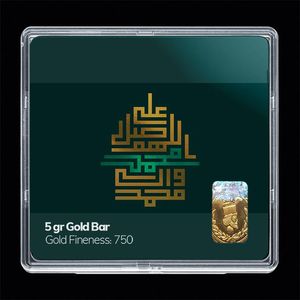 شمش طلا 18 عیار مدوپد مدل مذهبی کد sg11145