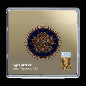 شمش طلا 18 عیار مدوپد مدل مذهبی کد sg11154