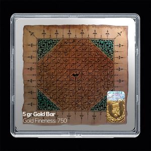 شمش طلا 18 عیار مدوپد مدل مذهبی کد sg11188