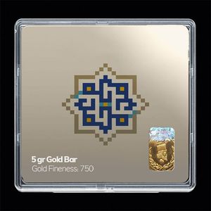 شمش طلا 18 عیار مدوپد مدل مذهبی کد sg11198