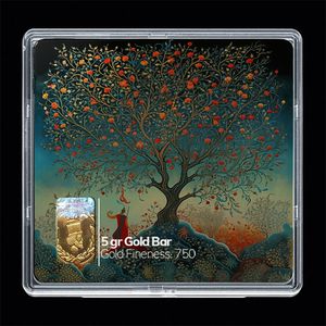 شمش طلا 18 عیار مدوپد مدل مینیاتور کد sg10699