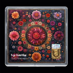 شمش طلا 18 عیار مدوپد مدل نوروز و سال نو کد sg11642