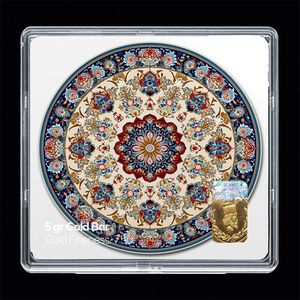 شمش طلا 18 عیار مدوپد مدل نوروز و سال نو کد sg11645