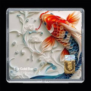 شمش طلا 18 عیار مدوپد مدل نوروز و سال نو کد sg11650