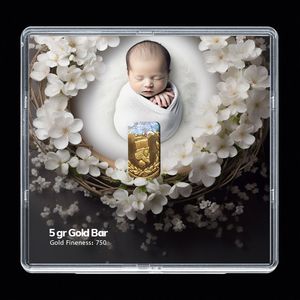 شمش طلا 18 عیار مدوپد مدل نوزاد کد sg 10234