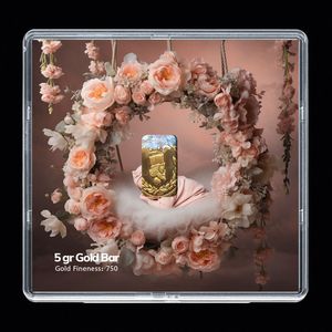 شمش طلا 18 عیار مدوپد مدل نوزاد کد sg 10251