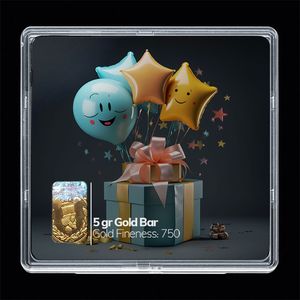 شمش طلا 18 عیار مدوپد مدل کادو کد sg10681