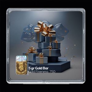 شمش طلا 18 عیار مدوپد مدل کادو کد sg10862