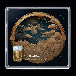 شمش طلا 18 عیار مدوپد مدل کارتونی کد sg10765