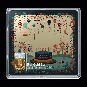 شمش طلا 18 عیار مدوپد مدل کیک کد sg10707