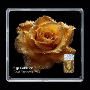 شمش طلا 18 عیار مدوپد مدل گل کد sg11809