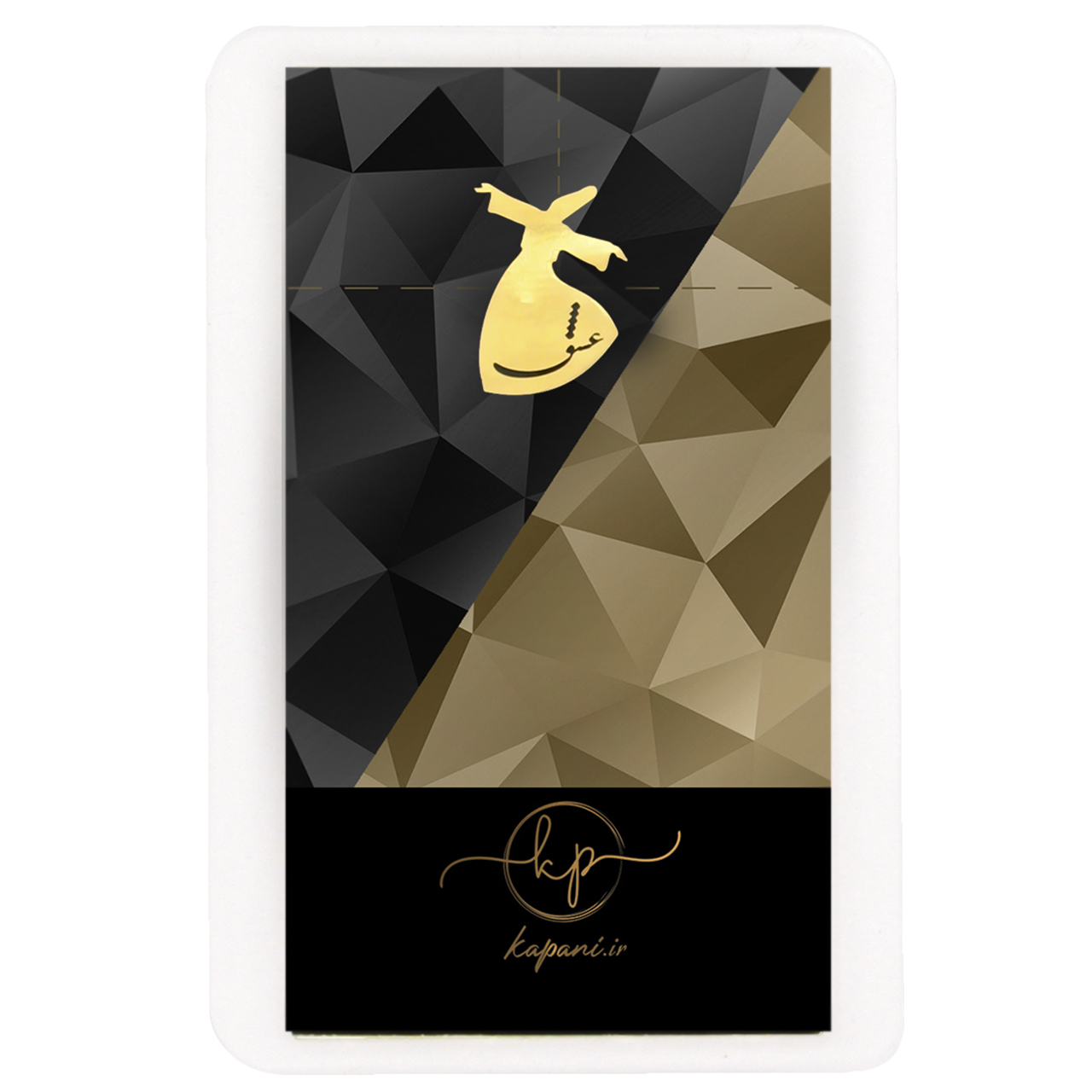 شمش طلا 18 عیار کاپانی طرح عشق کد kc011