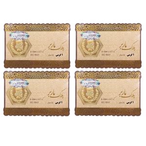 شمش طلا 18 عیار گالری طلای نجفپور مدل m 4 بسته چهار عددی