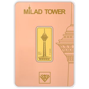 شمش طلا 24 عیار طلای محمد مدل برج میلاد g2