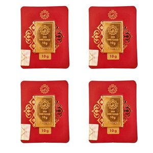 شمش طلا 24 عیار مدوپد مدل اقلیما کد eg10 4 بسته 4 عددی