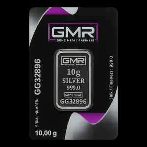 شمش نقره جی ام آر مدل 10g