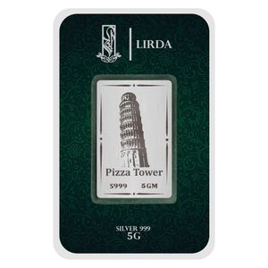 شمش نقره لیردا طرح برج پیزا کد 999 5 pizza tower