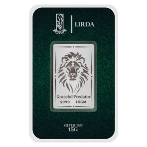 شمش نقره لیردا طرح شیر کد 999 15 graceful predator