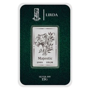 شمش نقره لیردا طرح پلنگ کد 999 15 majestic