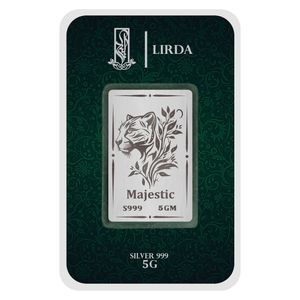شمش نقره لیردا طرح پلنگ کد 999 5 majestic