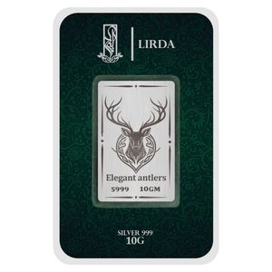 شمش نقره لیردا طرح گاوزن کد 999 10 elegant antlers