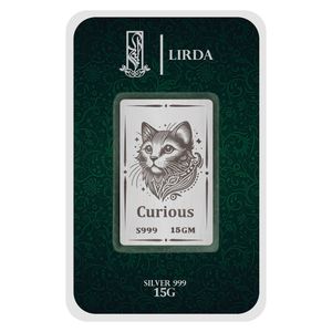 شمش نقره لیردا طرح گربه کد 999 15 curious