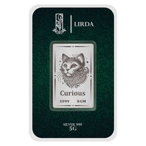شمش نقره لیردا طرح گربه کد 999 5 curious