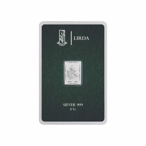 شمش نقره لیردا مدل نوروز مبارک باد 999 1g
