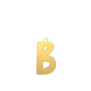 شمش نقره گالری طلا توسطی مدل حرف b کد nse761ca