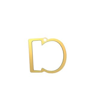 شمش نقره گالری طلا توسطی مدل حرف d کد nsf1de88