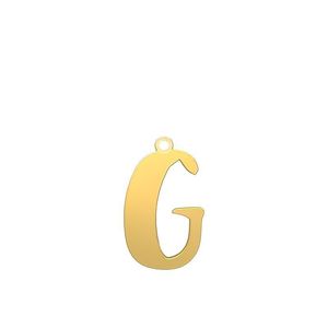 شمش نقره گالری طلا توسطی مدل حرف g کد ns2218a4