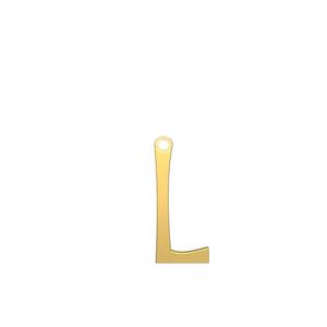 شمش نقره گالری طلا توسطی مدل حرف l کد ns72b7de