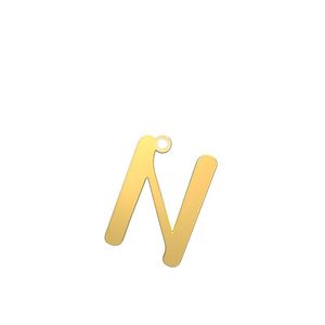 شمش نقره گالری طلا توسطی مدل حرف n کد nsd0189e