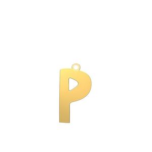 شمش نقره گالری طلا توسطی مدل حرف p کد ns4d2a61