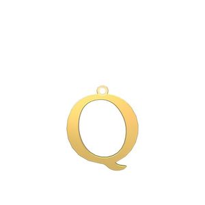 شمش نقره گالری طلا توسطی مدل حرف q کد ns9c601c