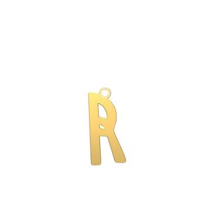 شمش نقره گالری طلا توسطی مدل حرف r کد ns22f81a