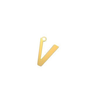 شمش نقره گالری طلا توسطی مدل حرف v کد ns5f7d8f