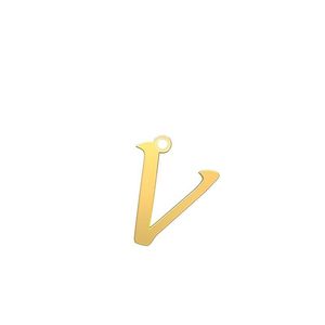 شمش نقره گالری طلا توسطی مدل حرف v کد nsd7c623