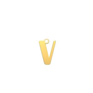 شمش نقره گالری طلا توسطی مدل حرف v کد nsf7b59d