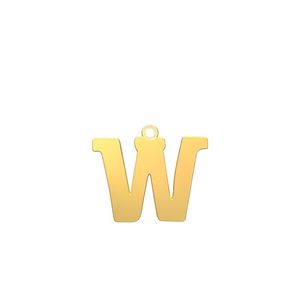 شمش نقره گالری طلا توسطی مدل حرف w کد ns1139ae