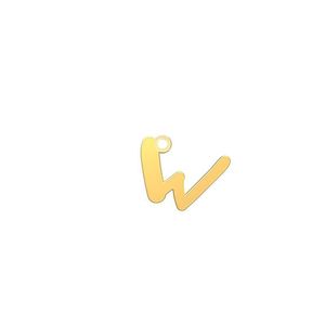 شمش نقره گالری طلا توسطی مدل حرف w کد nsa1c8ff