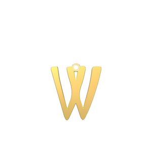 شمش نقره گالری طلا توسطی مدل حرف w کد nsba367a