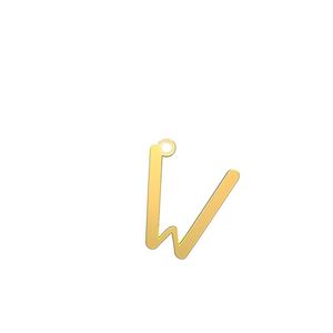 شمش نقره گالری طلا توسطی مدل حرف w کد nsf0d38f