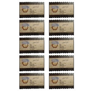 طلا گرمی 18 عیار طلا پارسس مدل 50x10 بسته ده عددی