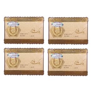 طلا گرمی 18 عیار مدل ماربر 1 بسته چهار عددی