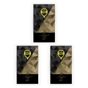 طلا گرمی 18 عیار کاپانی مدل hbd کد kc006 p3 بسته 3 عددی