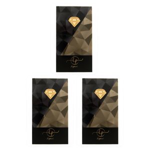 طلا گرمی 18 عیار کاپانی مدل الماس کد kc002 p3 بسته 3 عددی